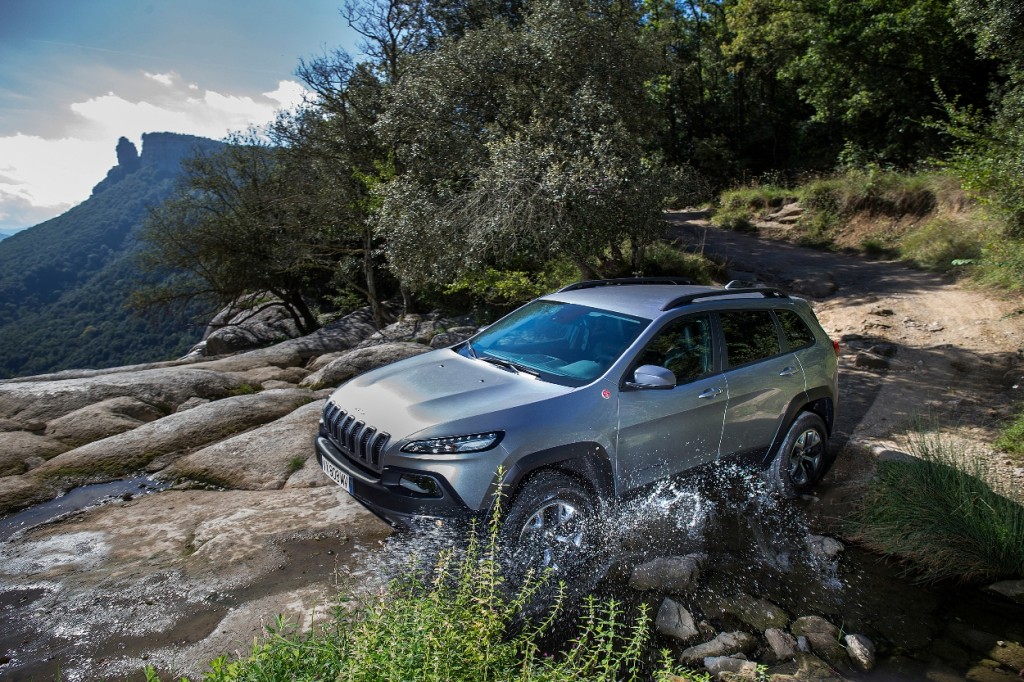 The all-new 2014 Jeep Cherokee Trailhawk model with the standard
