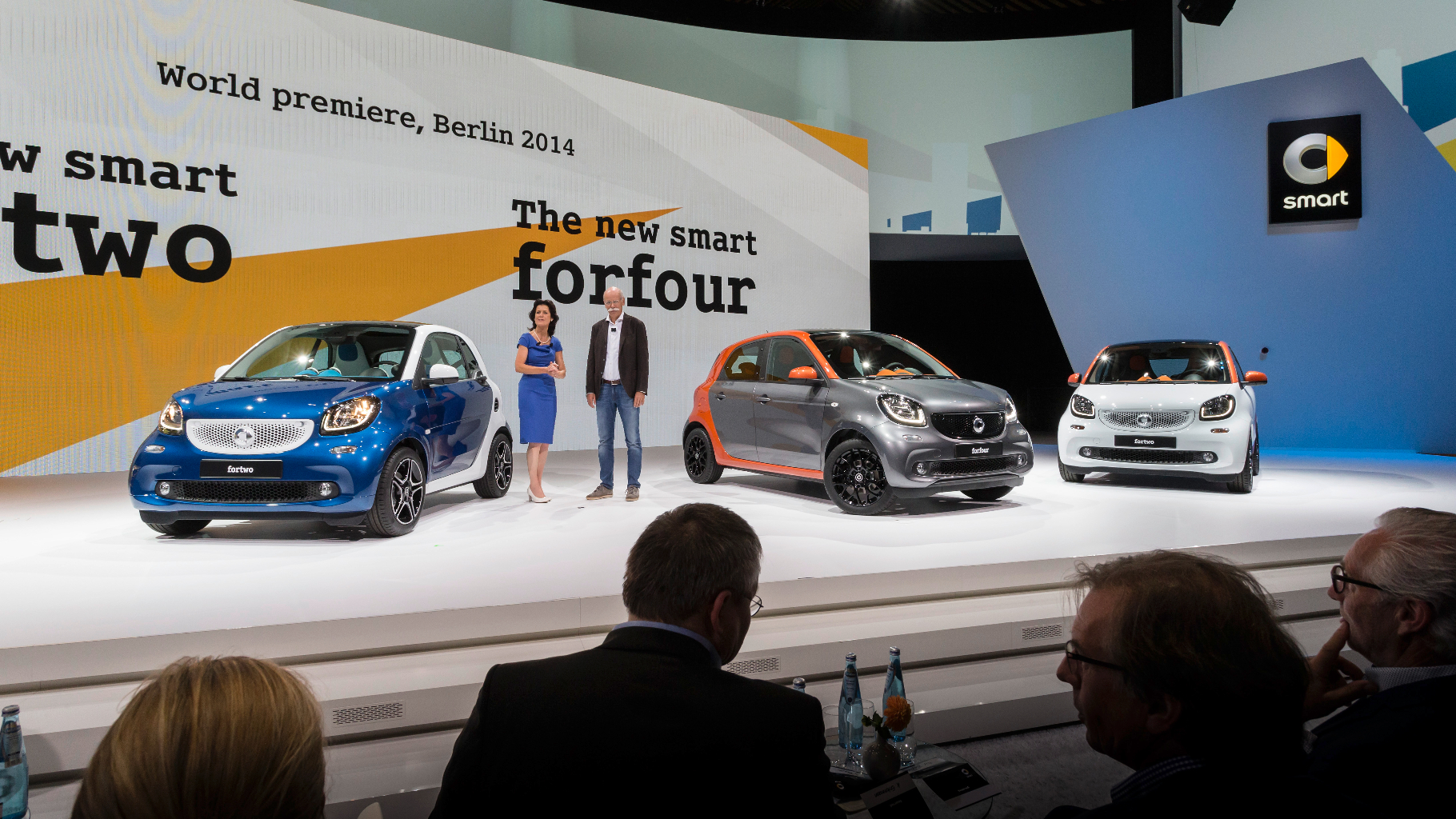 The new smart fortwo and forfour, World premiere, Berlin 2014 Der neue smart fortwo und forfour, Weltpremiere, Berlin 2014