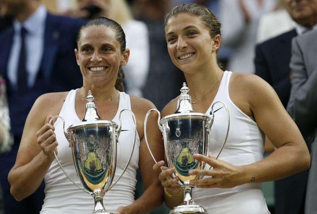 Tennis Wimbledon, Errani-Vinci vincono la finale doppio femminile